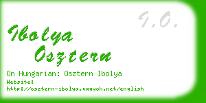 ibolya osztern business card